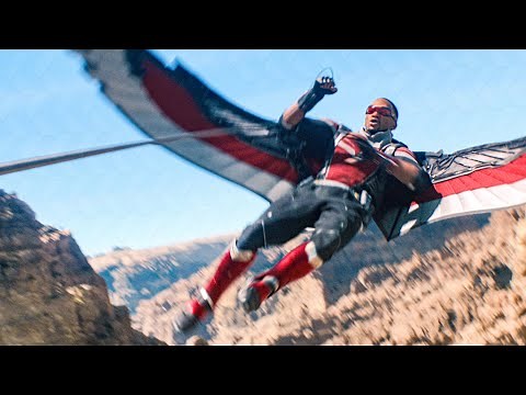 Falcon vs Helicopters - Canyon Battle Scene | The Falcon and the Winter Soldier (2021)