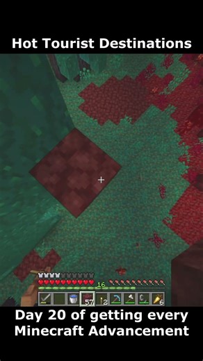 Day 20 of getting every Minecraft Advancement (Hot Tourist Destinations)