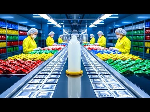 Inside the Natural Latex Processing Center – (Full Process) How High-Strength Condoms Are Made