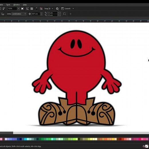 How to Draw Mr. Noisy! (The Mr. Men Show) #shorts #cartoon #coreldraw #drawing