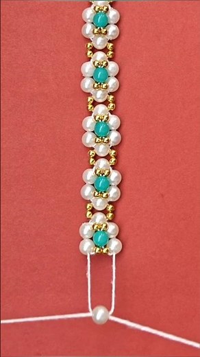 DIY Pearl Bracelet at Home 💎 | Simple Moti Bracelet Tutorial for Beginners #new #diy #pearl #beads