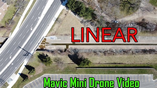 Linear Mavic Mini Drone Video Over Burlington, Ontario