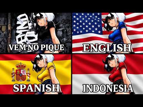 VEM NO PIQUE (English, Spanish, Indonesia Versions)