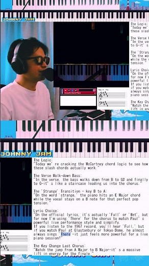 Beatles "Penny Lane" Study: Paul McCartney Bass and chord - Johnny JAM🎸 short