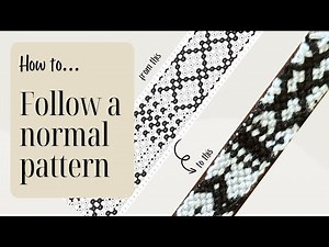 How to follow any normal friendship bracelet pattern (feat. Keffiya bracelet)