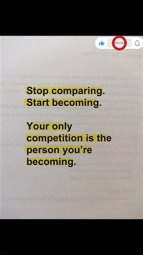 Stop Comparing. Start Becoming. 🔥