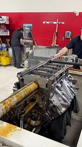 6.7 Ford Power Stroke Wagler billet main caps. We have to align bore and align hone and then cut the caps to fit the crank girdle. A lot of work is needed if you want to build reliable horsepower. This is our Juggernaut Build #enginebuilding #carrepair #enginebuild #autoshop | Dave's Auto Center