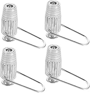 4 Pack Metal Clothesline Tightener with Spring Ball Bearing for Adjustable Rope Tension Lightweight Aluminum Mini Winch Compatible with Standard Clotheslines for Household Laundry