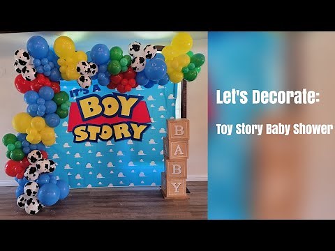 Let's Decorate: Toy Story Baby Shower Balloon Garland/Balloon Garland Tutorial