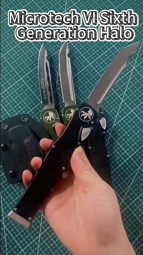 Microtech HALO VI – 6th Gen OTF Knife. One-touch power. Precision. Authority in your hand #knife