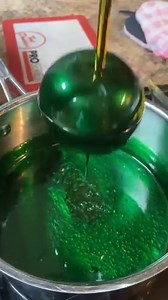 Making Metallic Candy Apples with my grandbaby! I used a 4-1-1 recipe. 4 cups sugar, 1 cup water and 1 cup Karo syrup and 1-1/2 tbs of food coloring (The metallic color came from U.S. Cake Supply) #apples #holidayideas #treats #holidaytreats #holidayseason #Christmas #HolidayFun #grandparents #kidsactivities #familytime #cutekids | REAL LIFE with Al and Chelle