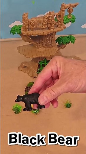 Black Bear Fun Facts! 🐻 Black Clay Surprise & Sounds for Kids