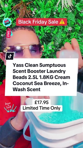 Yass Clean Sumptuous Scent Booster Laundry Beads 2.5L 1.8KG Cream Coconut Sea Breeze, In-Wash Scent Booster Beads That Gives A Fresh Scent Boost From Wash To Wash, Suitable for Sensitive Skin, Non-Stop Freshness Up To Weeks In Storage #scentboosters #laundry #laundryhack #blackfriday #tiktokmademebuyit