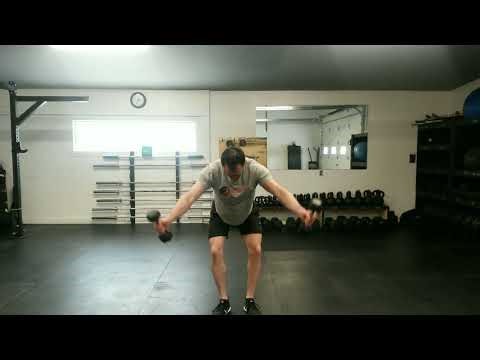 Dumbbell Bent Over Y Raise