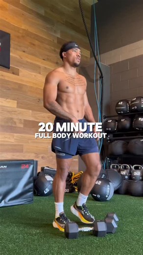 1.2K reactions | 20 MINUTE FULL BODY WORKOUT  - 4 ROUNDS | 45 SECONDS EACH EXERCISE | 60-90 SECOND REST BETWEEN ROUNDS • FRONT SQUAT - 45 sec • CLEANS - 45 sec • CURL TO FRONT RAISE - 45 sec • ROW TO KICKBACKS - 45 sec • RUSSIAN TWISTS - 45 sec Let’s move it  - #fullbodyworkout #hiit #fitness #fitnessmotivation #gym #gymmotivation #exercise #workout #healthy | Jerred Beniquez | Facebook