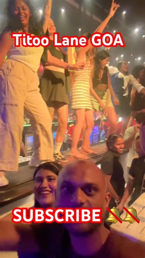 Titoo Lane Goa 🌴🎉| Nightlife & Party Vibes! #shorts