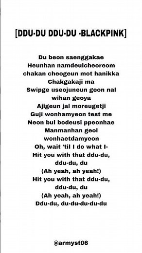 blackpink - ddu-du-ddu-du (lyrics) #viral #lyrics #song #fyp #explore #kpop #blackpink #karaoke