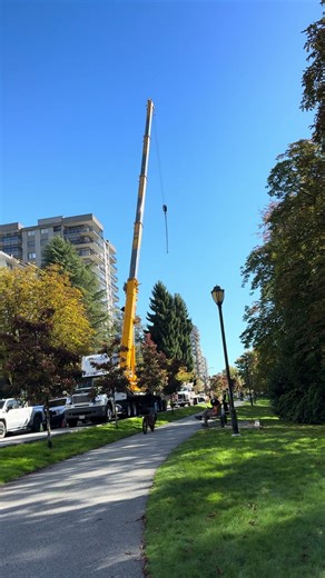 Big crane #vancouver #heavyequipment #crane #construction