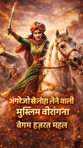 Begum Hazrat Mahal Ki Kahani | Muslim Veerangana | 1857 Ki Asli Heroine #Shorts