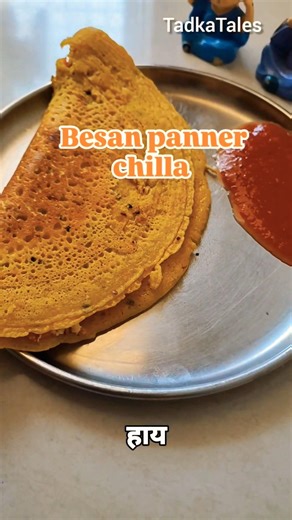 Besan Stuffed Paneer Chilla Recipe | High Protein Breakfast Idea #recipe #food