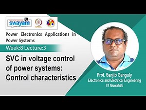 Lec 26: SVC in voltage control of power systems: Control characteristics