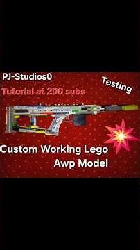 Custom working Lego Awp model