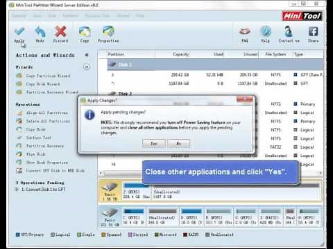 Convert MBR disk to GPT disk | MiniTool Partition Wizard Official Video Guide