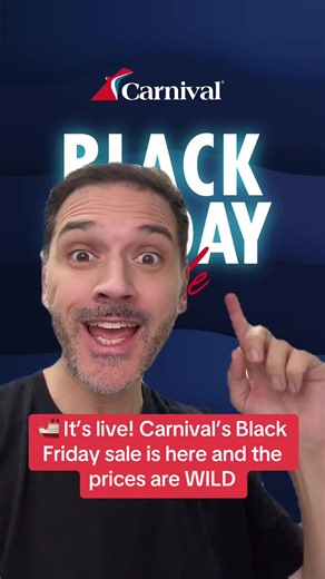 🔥 Carnival’s Black Friday Offer is NOW LIVE! 🚢 @Carnival Cruise Line AU Score unreal cruise deals before they’re gone 👇 ✨ $50~ deposit per person (non-refundable) 🛳️ Up to $50^ onboard credit per room on select sailings 💰 From just $414 pp* (interior twin) fare based on the 3-day Getaway on Carnival Luminosa, departing Brisbane 5 March 2026 📅 Live: 28 November 2025 ⏳ Ends: Monday 1 December 2025 👉 Book at carnival.com.au, call 13 31 94, or chat with your travel agent. T&Cs apply. 👉 Tag y