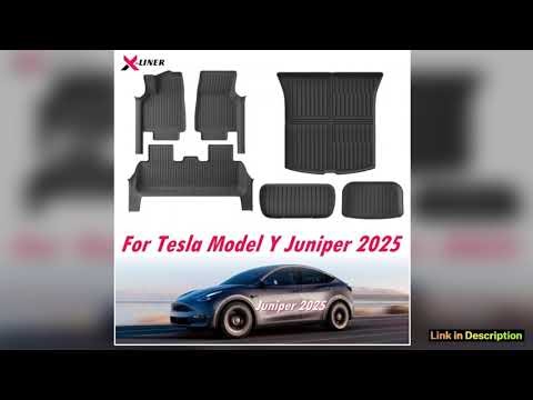For Tesla Model Y Juniper 2025 Fully Protection Floor Liners with Door Sill Protector Car Floor
