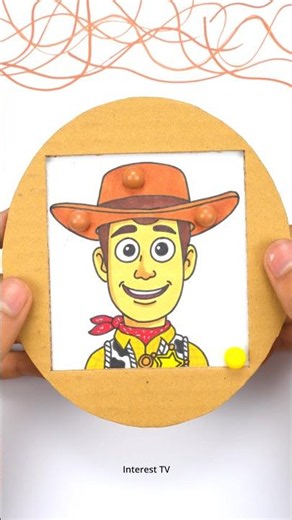 Toy Story 5 Woody Cardboard Paper Pinball Smart Challenge Puzzle Box Game #shortsvideo #toystory