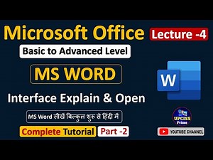 MS Word Tutorial Hindi Part-2 | Basic Introduction to MS Word Easy Guide for Beginners | Lecture 4