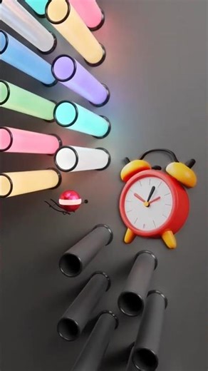 best alarm tune⏰/ bouncing ball beautiful music 🎶 #alarm #music #marblemusic #ytshorts #satisfying