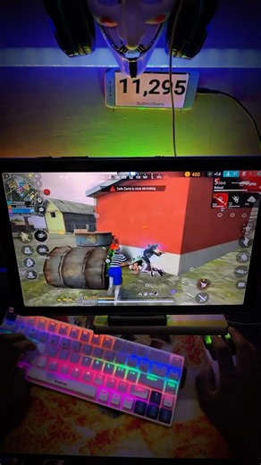 FreeFire Keyboard And Mouse On Mobile TabA9+5g#freefire#ffshorts