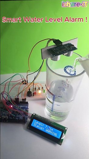 🚨 Smart Water Level Alarm | Arduino HC-SR04