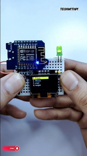 ESP8266 + OLED: 4-Frame Animation Magic! 🔥 #esp8266 #oled #diy #diyproject #animation