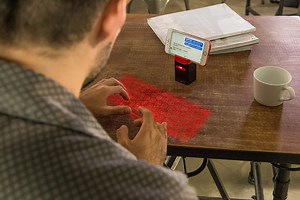 The Serafim Keybo turns any flat surface into a full-sized keyboard