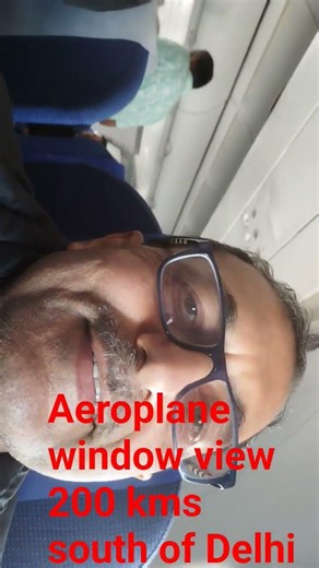 Aeroplane window view.. clear blue sky and clouds #nature