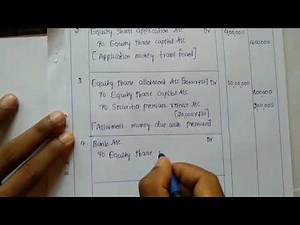 II PUC_ Accountancy_ Accounting for share capital 9 Journal entries & 12 marks question solved!!!
