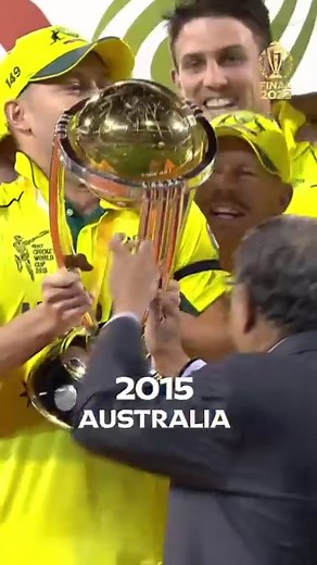 Greats of the game lifting the CWC trophy. Who's next? 🏆 #CWC23 #INDvAUS #Cricket #CricketReels | ICC - International Cricket Council