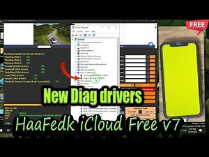 شرح عملي لوضع الدياج على ايفون x الاصدار الجديد HaaFedk iCloud Free v7 New Diag drivers