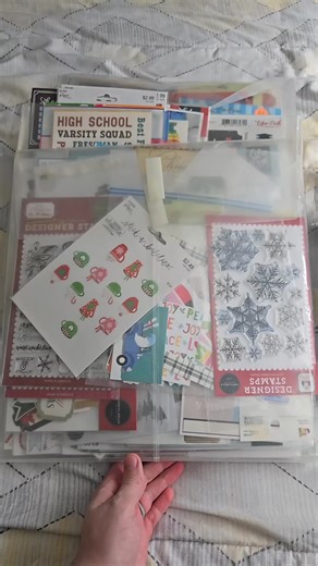 how I store my stickers. #scrapbookingsupplies #scrapbooking #scrapbookingorganization
