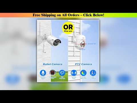 Hiseeu 5MP WiFi CCTV Camera Security System Kit 16CH NVR Recorder Set P2P Outdoor Wireless IP