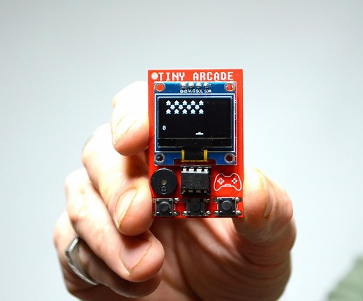 Tiny Arcade Game - Attiny85 Build