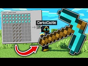 MINECRAFT pero podemos CRAFTEAR HERRAMIENTAS GIGANTES! 😱