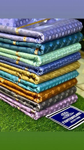 Colorful Polka Dot Fabrics Showcase with Measuring Tape