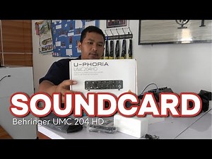 Behringer UMC 204 HD Audio Interface Soundcard for Live Streaming