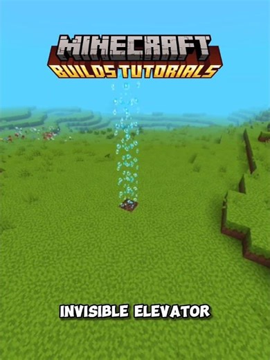Minecraft Invisible Elevator! 💀 #minecraft #shorts
