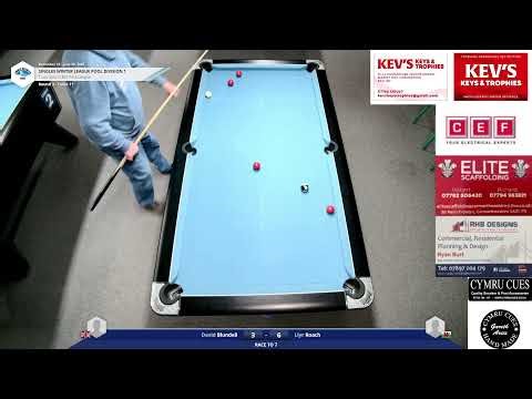 David Blundell Vs Llyr Roach Winter Pool Division 1