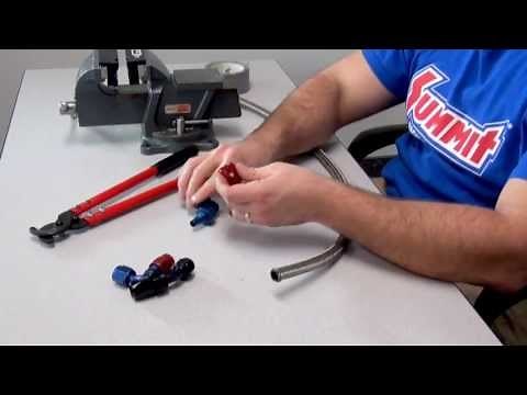 Braided Hose Assembly with AN Fittings - Summit Racing Quick Flicks