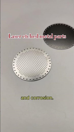 Laser etched metal parts
